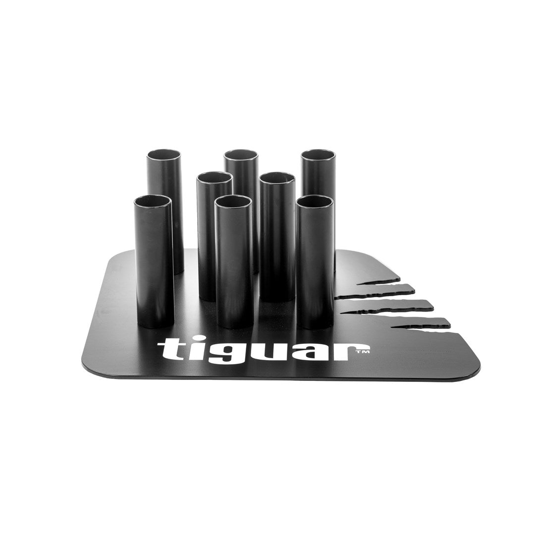 tiguar Bar Rack  platzsparende Ablage für bis zu 8 Hanteln  stabile Metallkonstruktion