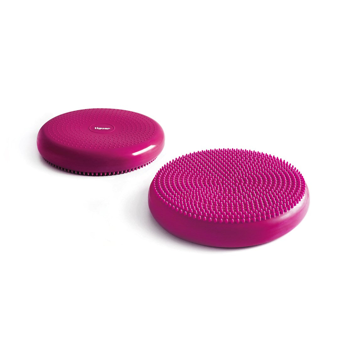 tiguar Air Disc Balancekissen  lila (Ø 32 cm), Trainingskissen für Balance, Stabilität & Tiefenmuskulatur, rutschfest, ergonomisch, mit Noppen, ideal für Fitness