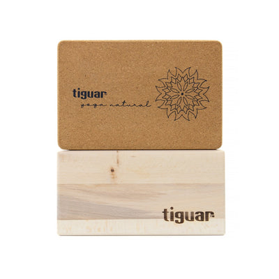 Tiguar Yoga Block aus Kork  100% Naturkork, rutschfest, leicht & handlich, 7,4 x 14,8 x 22,4 cm, perfekter Halt für Yoga & Pilates, nachhaltiges Zubehör für Einsteiger & Profis