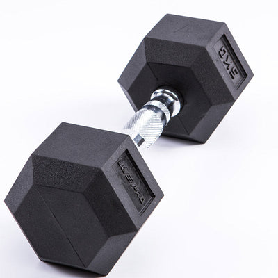 LIVEPRO Hexagon Kurzhantel aus Gummi
