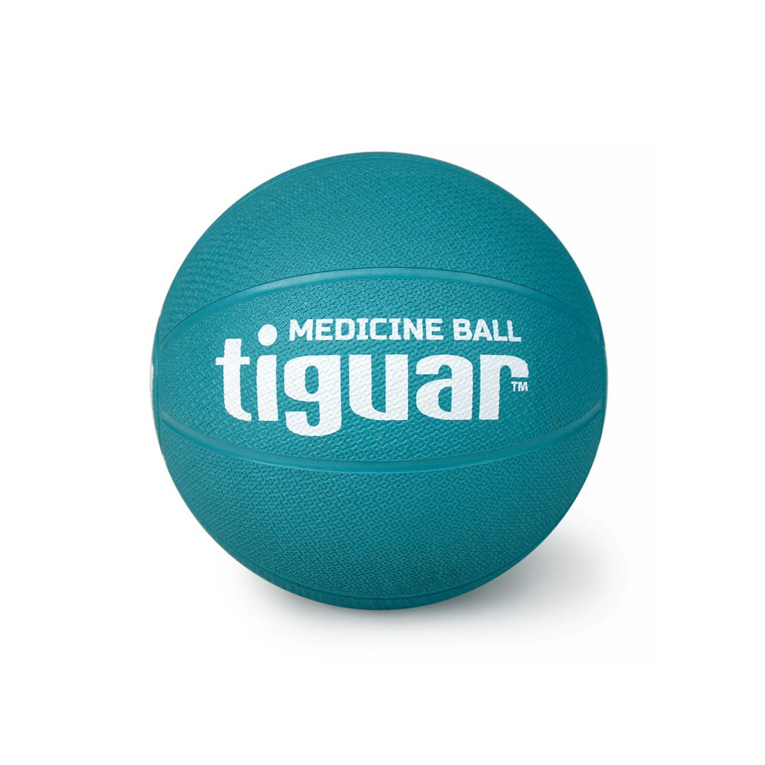 tiguar Medizinball 2 kg (Marine)  Gummiball mit rauer Oberfläche, komfortabler Griff, ideal für Krafttraining, Rehabilitation und Koordination