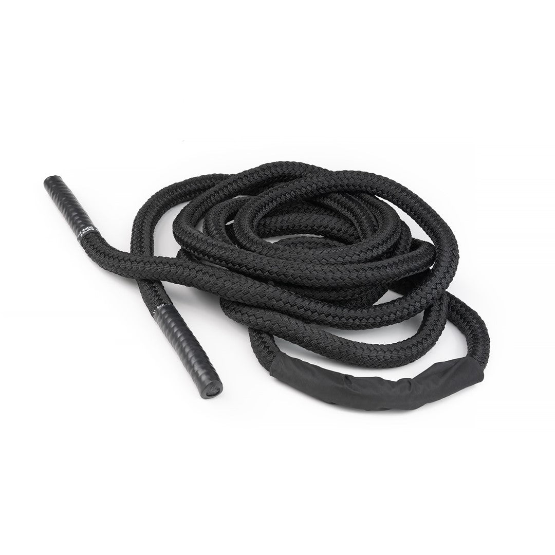 tiguar Battle Rope 1,5"x30' (3,8 cm x 9,1 m)  Trainingsseil für funktionelles Training, Fitness und Kraftaufbau  inkl. Schutzmanschetten und Anti-Rutsch-Griffen