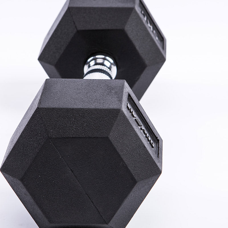 LIVEPRO Hexagon Kurzhantel aus Gummi