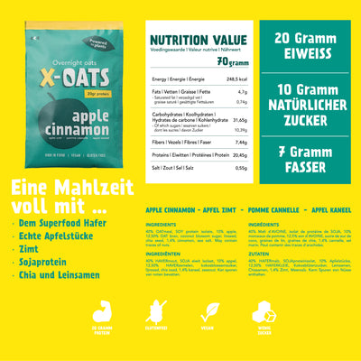X-OAT 8 pack - Apple/cinnamon
