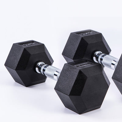 LIVEPRO Hexagon Kurzhantel aus Gummi